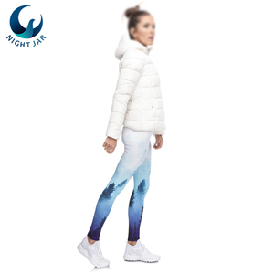 Custom Made Ladies Sport Yoga Leggings Knitted Gym Workout Fitness <b>Tights</b> Pant with Spandex & <b>Nylon</b> for Outdoor Sports & Running - Product Image 5