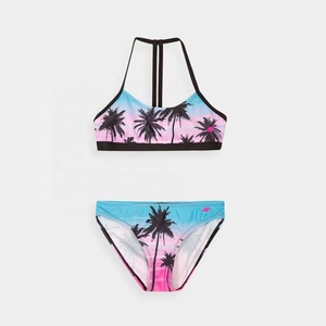 Traje de Baño Clásico para Mujer, Tipo Triángulo, Anti-UV, Secado Rápido, Colección de Verano, Conjunto Completo - Product Image 3