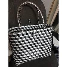 กระเป๋าโท้ทผ้าทอ Pp พร้อมหูจับ PU,กระเป๋าถือช้อปปิ้งพลาสติก Pp ทอมือ-Ms.min Whatsapp + 84 32 752 4535 - Product Image 6