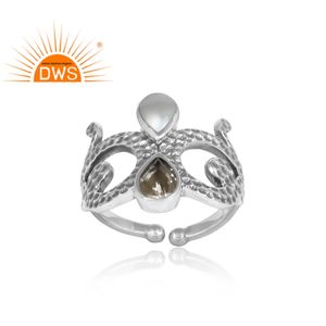 ชุดพลอยอเมทิสต์สีขาวไข่มุกธรรมชาติ,แหวนเจ้าหญิงสีเขียวเงินสเตอร์ลิงขายส่ง - Product Image 2