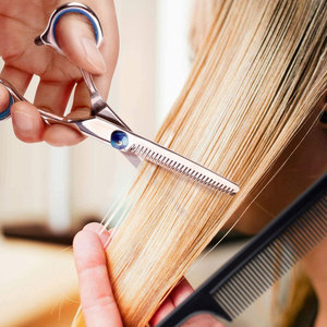 ชุดกรรไกรตัดผมสเตนเลสสตีล,ชุดกรรไกรสำหรับตัดผมกรรไกรซอยผมอุปกรณ์แบบบางสำหรับร้านเสริมสวย - Product Image 5