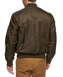 Nueva Chaqueta Bomber de Moda para Hombre, Talla Grande, Transpirable, de Primavera, con Forro Acolchado de Piel de Oveja y Cremallera Larga, Venta al por Mayor - Product Image 6
