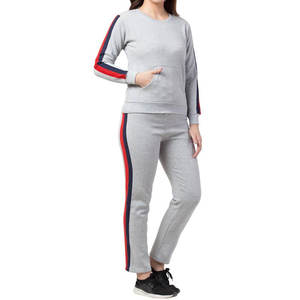 Survêtement pour femme, ensemble 2 pièces, streetwear, mode, manches longues, 100% coton, sweat-shirt, meilleure vente - Product Image 6