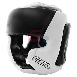 Protector de cabeza de entrenamiento de cara completa de gel para boxeo MMA y Muay Thai para combate hecho con algodón de goma duradero y material de PU - Product Image 6