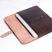 Sac pour ordinateur portable en cuir véritable de 15 pouces, imperméable, unisexe, léger, tendance, usage quotidien, plusieurs couleurs, fabrication au Pakistan