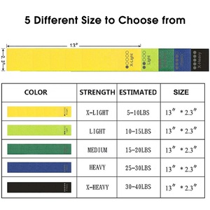 Bandes de résistance en tissu élastique, avec Logo personnalisé, pour exercice physique, Durable pour les hanches - Product Image 6