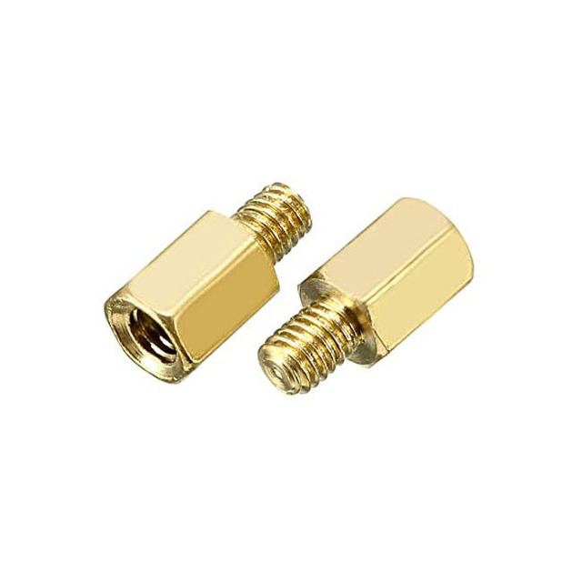OEM Brass Metal Alloy Hex Standoff Male Female Threaded PCB Spacer M4 M5 for Circuit Board Mounting