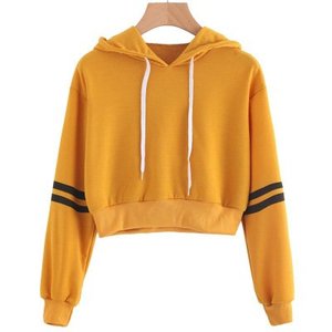 Conjunto de Sudadera Corta Deportiva para Mujer, Estampada, Tallas Personalizadas, Servicio OEM, Informal, Invierno, Impresión de Logotipo Personalizado - Product Image 4