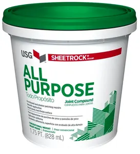 USG Boral Putty Sheetrock Multipurpose Joint Compound For Drywall And Plaster Patching Repairs