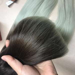 มัดผมตรงแบบเวียดนามพร้อมการปิด,มัดผมผสมวิกผมมนุษย์มัดผมมนุษย์แบบไล่สีพร้อมที่ปิด - Product Image 3