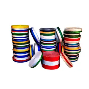 New multi color striped ribbons high quality grosgrain material water effect moire ribbon supplier