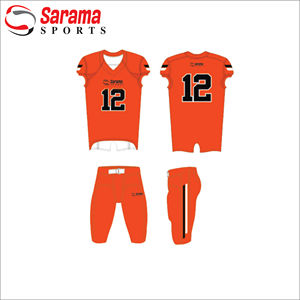 Uniforme de fútbol americano de poliéster personalizado al por mayor, uniforme sublimado de alta calidad, - Product Image 3