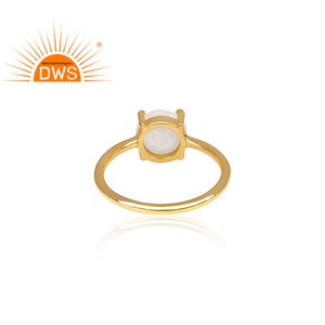 Juego de joyas de arcoíris, piedra Natural de Luna, Gema chapada en oro, anillo de plata 925 con estilo, fabricante de joyería - Product Image 4