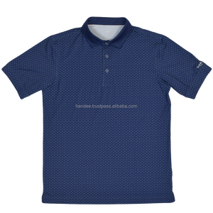 เสื้อโปโลสำหรับผู้ชายเสื้อยืดคอตตอนแห้งเร็วแบบลำลองผ้าถักพิมพ์ลายโลโก้ตามสั่ง100% - Product Image 3