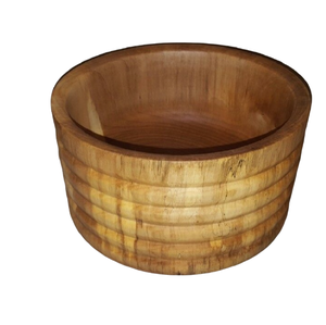 Antique Design Handmade Solid Wood Serving Bowl From India Ideal for Fruit and Salad Elegant <b>Dinnerware</b> Tabletop Bowl - Product Image 2