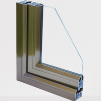 Profil en aluminium en bronze standard d'extrusion de Shalumi pour la porte et la fenêtre disponibles à la taille personnalisable