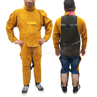 Tablier de soudage professionnel en cuir de vachette soudeur chiffons charpentier vêtements de jardin couleur marron tablier de travail