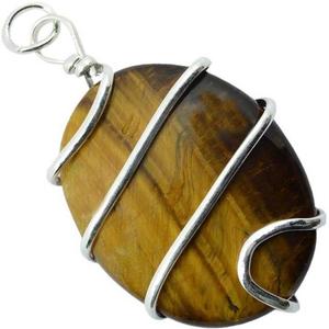 ลวดตาเสือที่สวยงามห่อรูปไข่รูปร่างจี้คริสตัลขายส่งจี้สำหรับขายซื้อจาก Navazish โมราส่งออก - Product Image 1