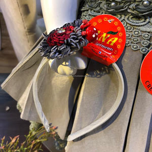 ชุดเดรสชุบกล่องแฟนซีเด็ก,ชุดเดรสงานปาร์ตี้ชุดเดรสกล่องผ้าไหมชุบพร้อมที่คาดผมชุดแต่งงาน - Product Image 5