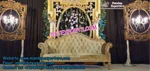 Cadre de scène de mariage 3D haut de gamme, design moderne exclusif Californie, couleur et taille personnalisables, en fibre de verre légère - Product Image 3