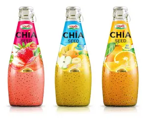 290ml Chia Seed Drink Supplier Pink Guava Juice Free Sample Wholesale Price Less Sugar HACCP OEM ODM