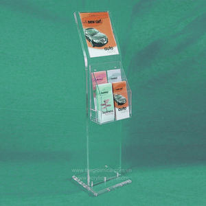 Countertop Clear Acrylic Magazine Flyers Leaflet Holder Brochure Display Rack - Product Image 5