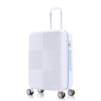 Ensemble de bagages à roulettes de luxe modernes en ABS OEM avec 8 roues pivotantes et serrure à combinaison unisexe