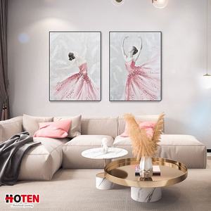 Peinture sur toile acrylique abstraite peinte à la main Belle danseuse sexy <span class=keywords><strong>Jeune</strong></span> fille <span class=keywords><strong>Femme</strong></span> nue Chambre à coucher - Product Image 3