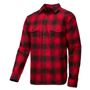 Chemise en coton chaud homme, L/S, à carreaux en flanelle, du Bangladesh, prix utilisé par compétition, en promotion