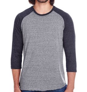 Casual Raglan <b>Baseball</b> T Shirt Men 3/4 Sleeve Two Tone Contrast Colors Soft 100% Cotton Jersey Unisex <b>Baseball</b> <b>Tee</b> Athletic Styl - Product Image 4