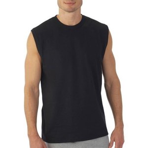 Camiseta sin Mangas Deportiva Básica para Hombre, al por Mayor, 100% Transpirable, de Secado Rápido, Anti-UV, Ecológica, Ajustada, Cuello Redondo, Estilo Urbano - Product Image 3