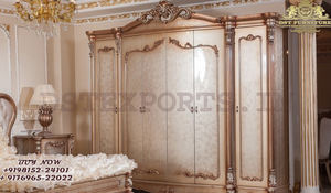 ชุดเฟอร์นิเจอร์ห้องนอนไม้สักสไตล์ยุโรปแบบราชวงศ์ ขนาดสั่งทำได้ ทนทาน สีน้ำตาล สำหรับห้องนอนใหญ่ - Product Image 2