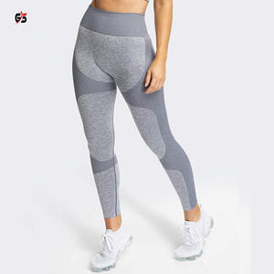 Mallas de Yoga para mujer, pantalones ajustados de compresión estirados para gimnasio, de cintura alta, con logotipo personalizado, calidad prémium, venta al por mayor - Product Image 3