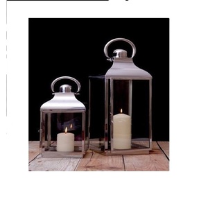 Nicro-ensemble de 2 petites lanternes rembourrées, en acier inoxydable, cadeau de noël, nouveau - Product Image 1