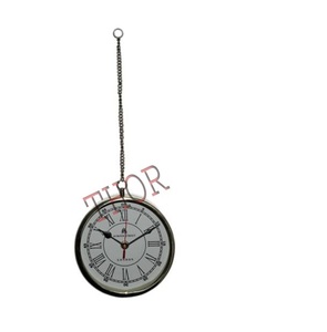 Horloge ronde à chaîne et de poche, en acier inoxydable, pour le salon - Product Image 3