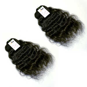 Máquina de extensiones de cabello Remy, mechones de cabello 100% humano de doble trama, precio al por mayor, cabello virgen indio sin procesar, barato - Product Image 4