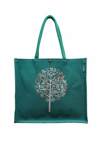 Bolsas de supermercado reutilizables de la mejor marca, bolsa de compras impermeable con asa de yute, embalaje portátil - Product Image 4