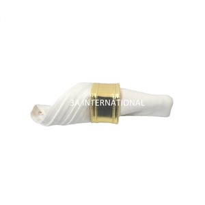Accessoires de table ronds pour mariage et dîner, porte-serviettes élégant, anneau à serviettes, accessoires de vaisselle, support - Product Image 1