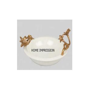 Cubo para Vino con Cabeza de Reno de Aluminio Pulido, Ecológico, Minimalista, Hecho a Mano en India, Tazón de Metal Blanco de Lujo con Asa - Product Image 4