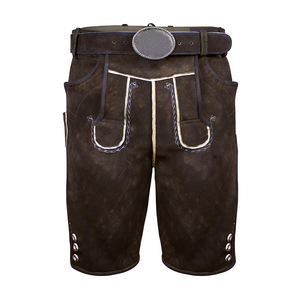 Short cuir véritable de cerf fait en peau de cerf, vêtements pour adultes, taille Midi, Logo personnalisé, style hawaïen - Product Image 5