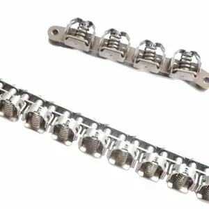 Stainless steel gripper conveyor roller chain with attachment roller chain 10bss