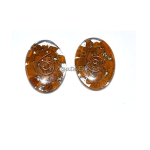 Jaspe jaune D'orgone D'énergie Cabochons Ovales - Product Image 1
