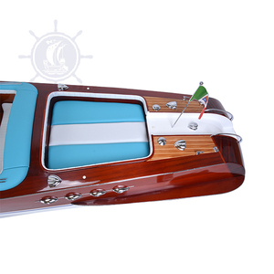 Modèle réduit de bateau Riva Aquarama peint, 170 cm, artisanat en bois, avec support d'exposition, objet de collection, décoration, cadeau, vente en gros - Product Image 4