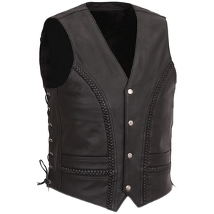 Gilet en cuir de course de haute qualité, gilet de moto en cuir - Product Image 2