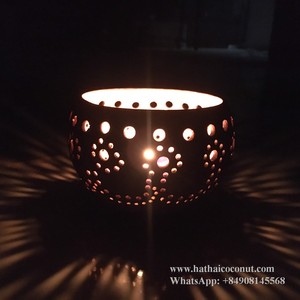 Handmade coconut shell <b>tealight</b> candle holder from Vietnam, Best seller coconut <b>tealight</b> holder - Product Image 1