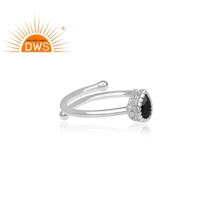 Bague en pierre précieuse pour femmes, bijou en argent sterling 925, couronne fantaisie, vente en gros - Product Image 3