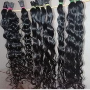 Peluca de onda natural 1B india, extensión de cabello Remy de 28-30 pulgadas, cabello humano virgen estilo cinta preunida sin procesar - Product Image 5