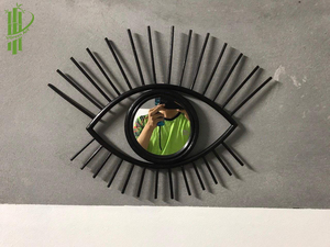 Espejo de pared de ratán contemporáneo hecho a mano con marco de bambú y ratán espejo de cristal ovalado decorativo de boda de Vietnam - Product Image 2