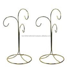 Ornamento colgante de alambre de Metal para Navidad, soporte de exhibición de árbol, Halloween, negro - Product Image 3