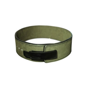 Cow Hide Leather Gym Weight Lifting Lever Powerlifting <b>Belt</b> Fitness <b>Exercise</b> Bodybuilding Dipping <b>Belt</b> Army Green - Product Image 3